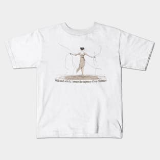 With each stitch, I weave the tapestry of my existence. Kids T-Shirt